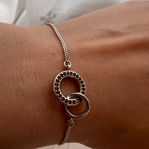 4 piece dainty real Czech garnet jewelry set - Picture 5 of 12